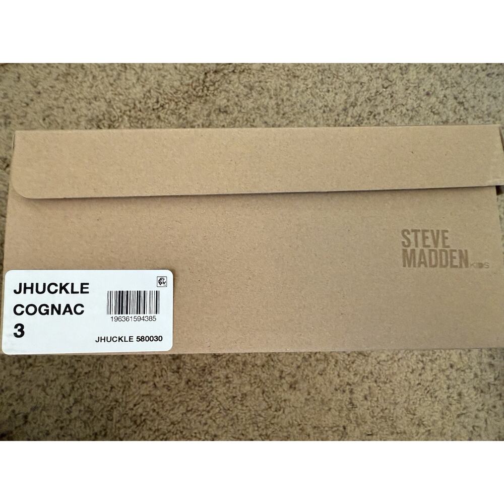 Steve Madden Kids Tan Cognac JHuckle Zipper Lace Up Girls’ Combat Boots Size 3 - Picture 10 of 10